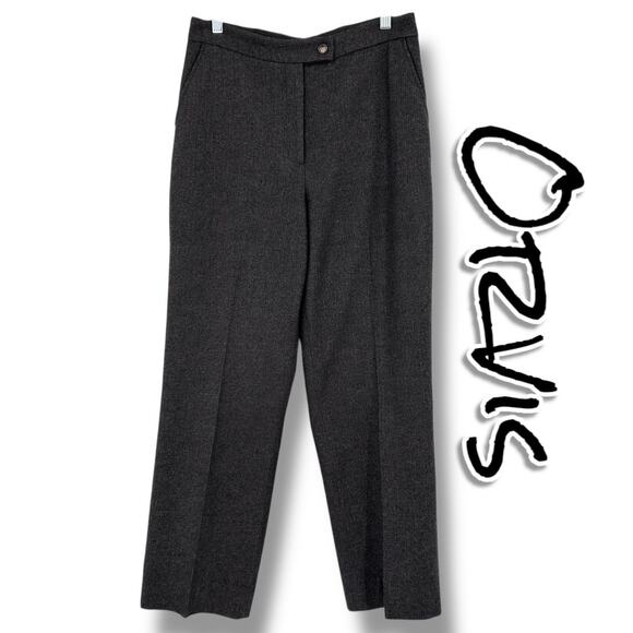 Orvis Pants - Orvis Wool Pleated Dress Pants Trousers Fully Lined Slacks Brown Womens Size 10